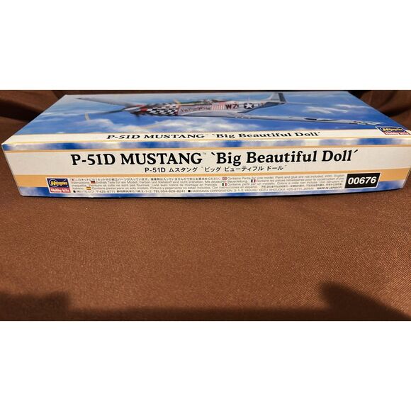 Hasegawa 1/48 P-51D Mustang ' Big Beautiful Doll Open Model Kit - Picture 3 of 6